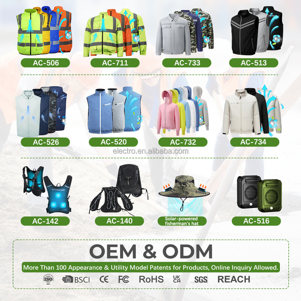 Outdoor cooling fan vest jacket supplier product detail image 4