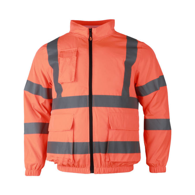Orange color option for Three-fan high-visibility 5V work jacket