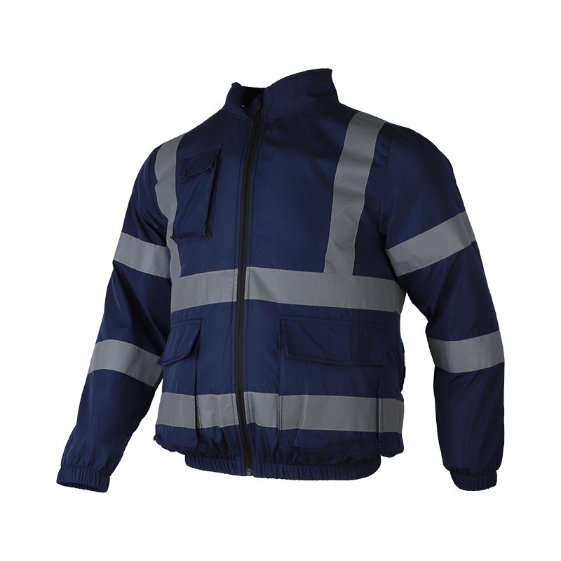 Three-fan high-visibility outdoor cooling work jacket supplier product detail image 1