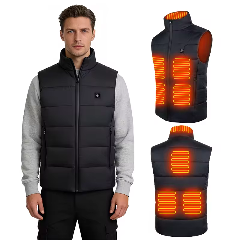 Eight-area unisex heated vest product gallery image 1