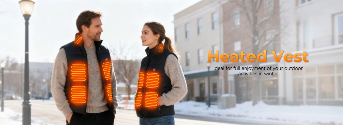 Eight-area unisex heated vest supplier product detail image 1