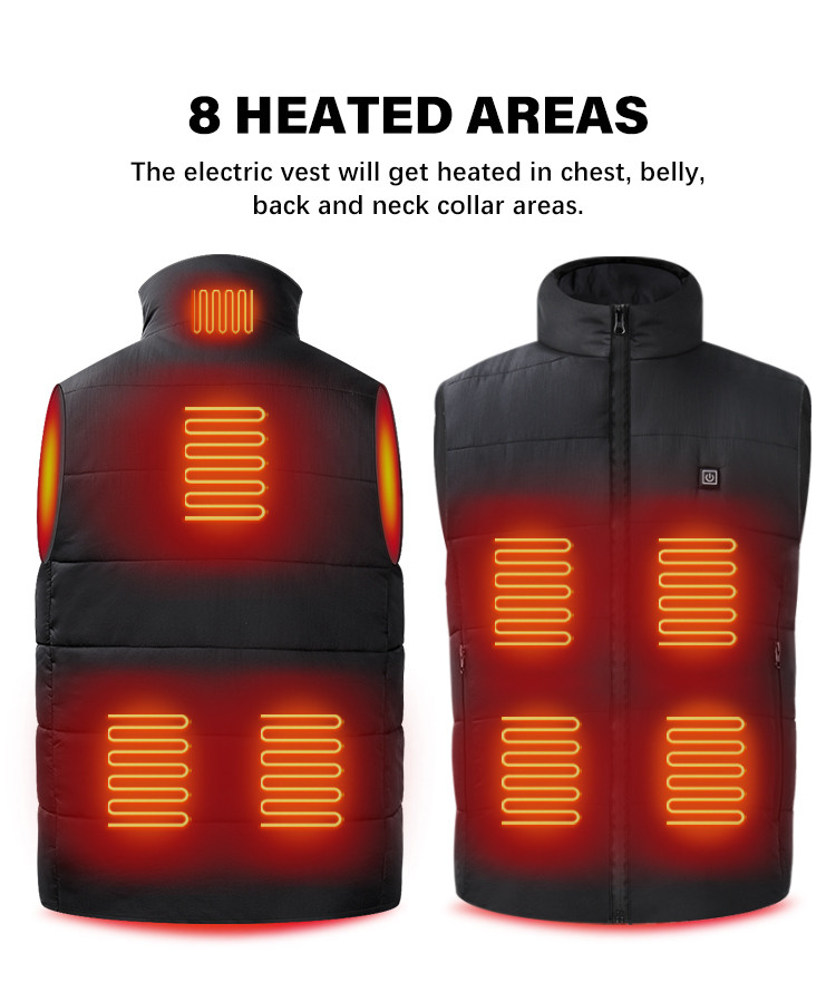 Lightweight 5V heated vest with battery pack supplier product detail image 2