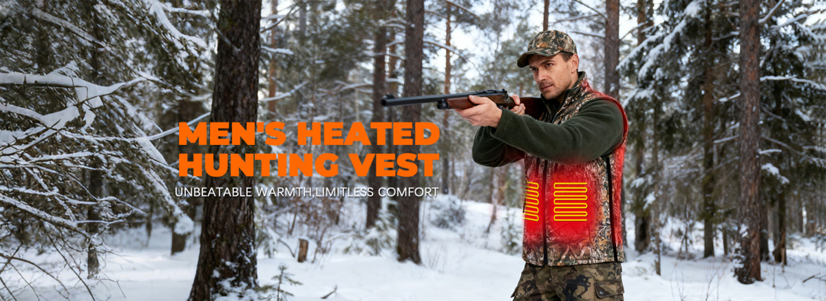 Multi-voltage camouflage heated hunting vest supplier product detail image 1
