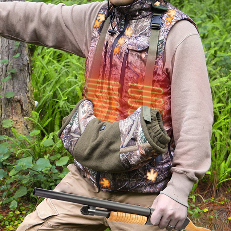 Multi-voltage camouflage heated hunting vest supplier product detail image 3