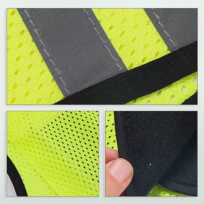 Reflective LED vest product view showing illuminated elements