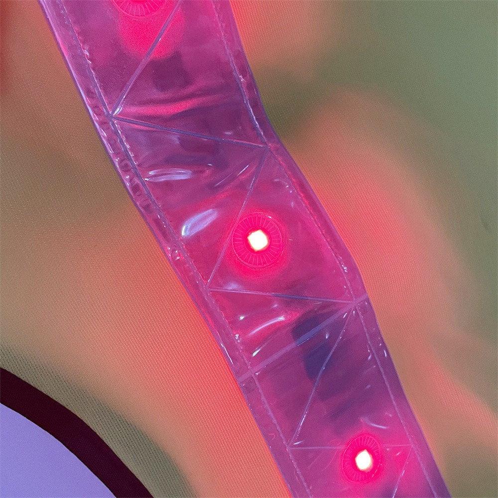 LED reflective vest with ANSI Class 1 wording supplier product detail image 5