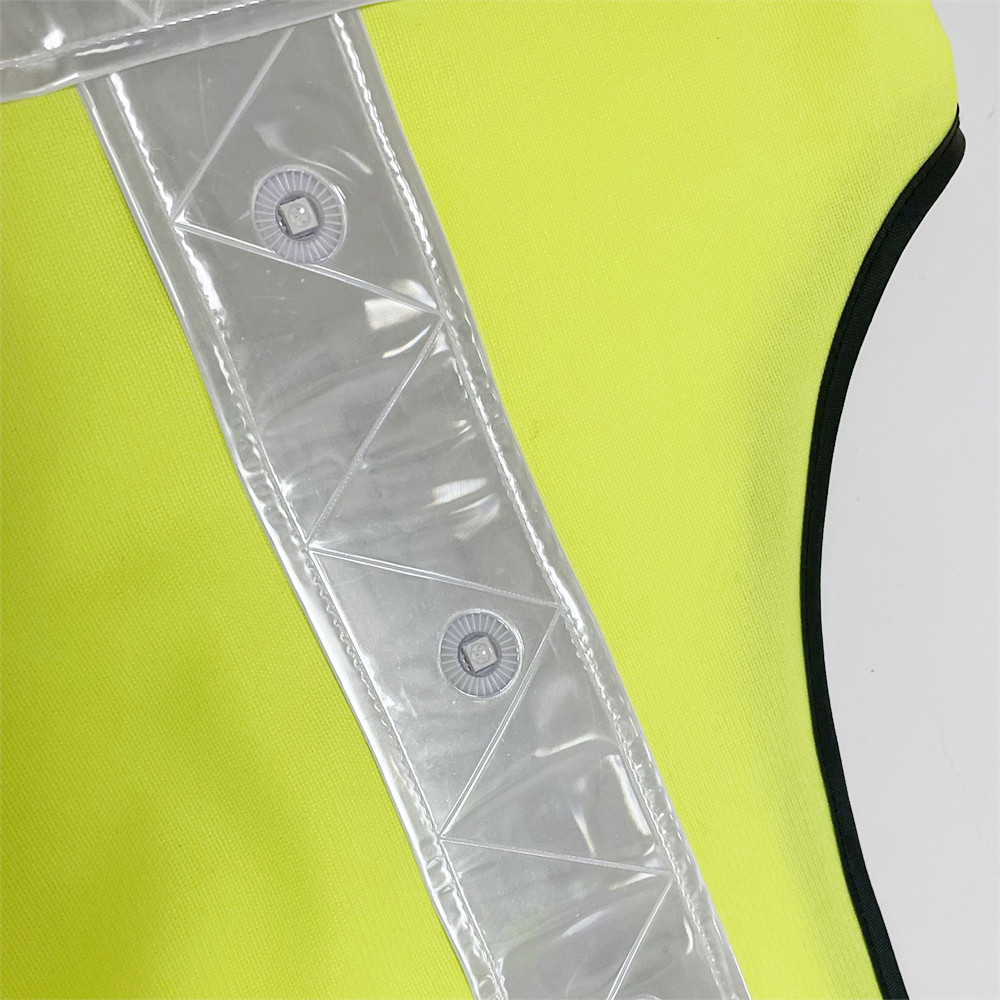 LED reflective vest with ANSI Class 1 wording supplier product detail image 2
