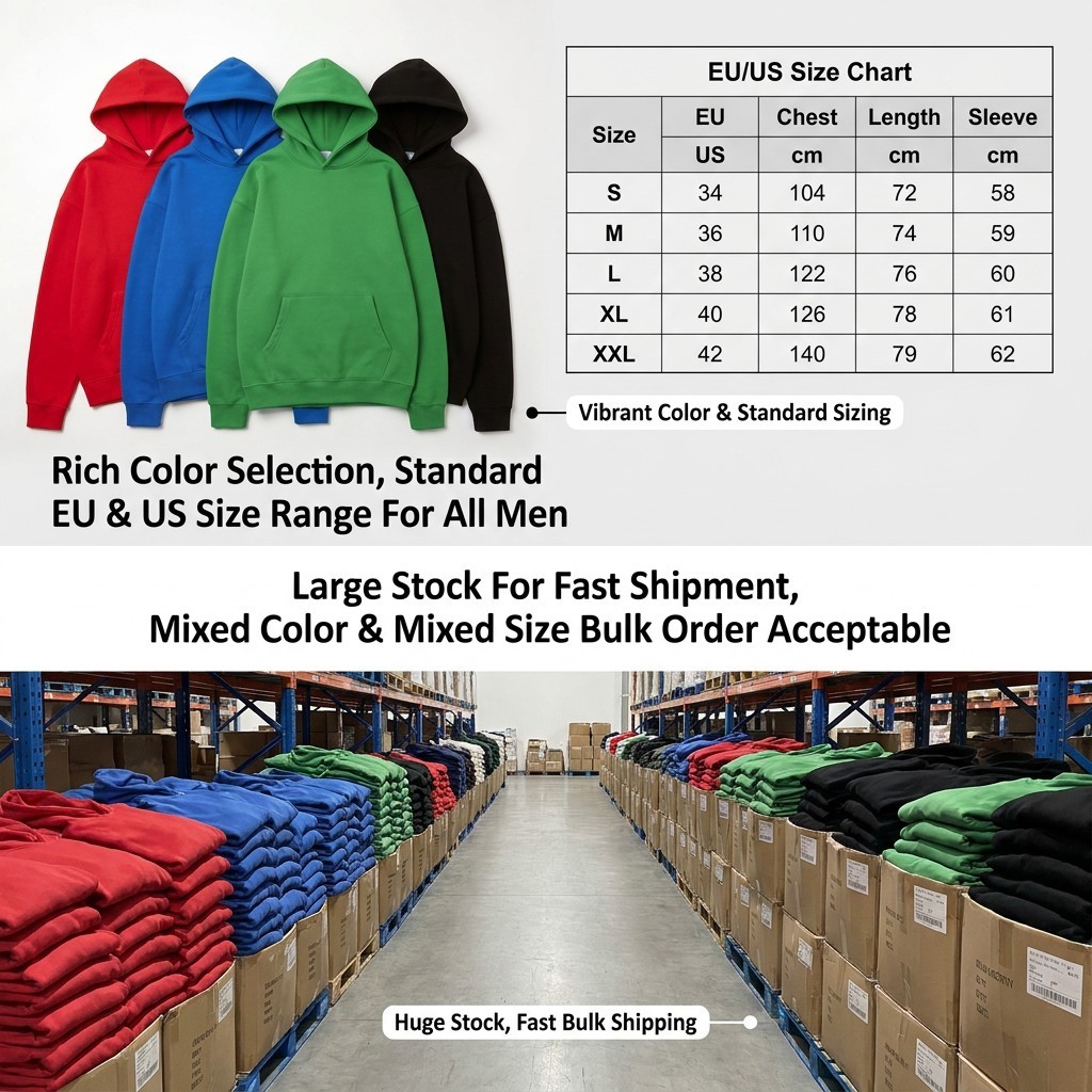 Organic cotton and recycled polyester pullover hoodie supplier product detail image 4