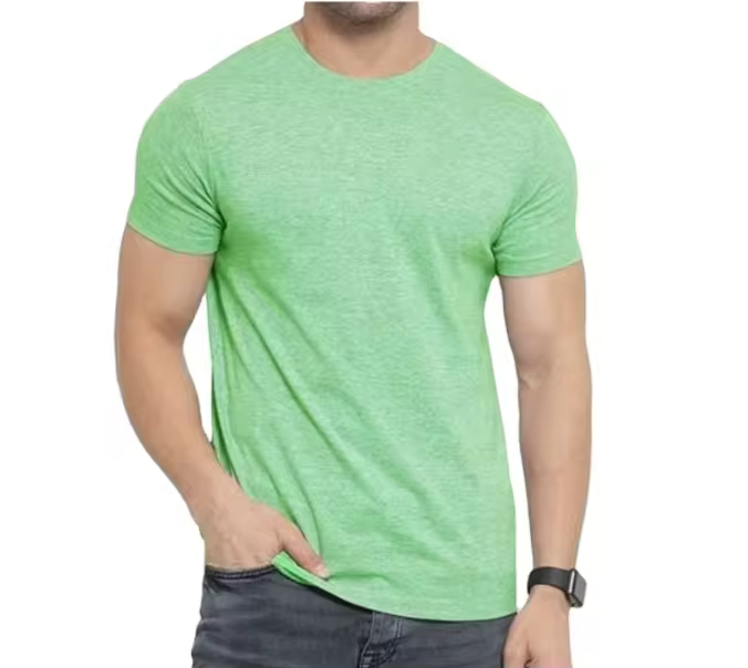 Recycled cotton blend bulk T-shirt product view