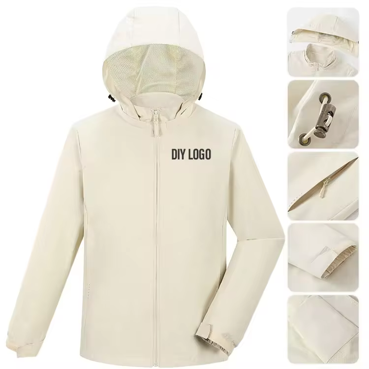 Hooded jacket product reference for recycled polyester claim review