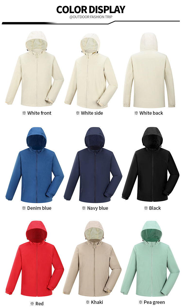 Recycled polyester hooded outdoor jacket supplier product detail image 4