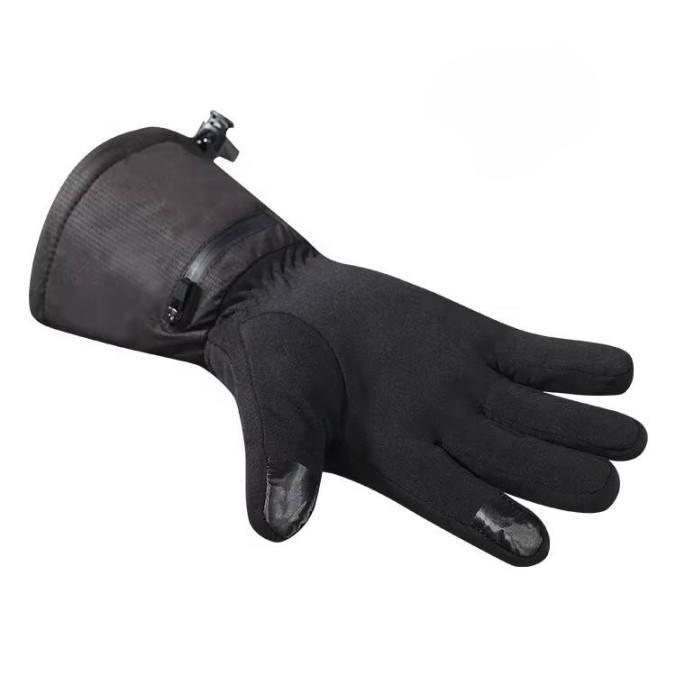 Black color option for Waterproof leather heated gloves