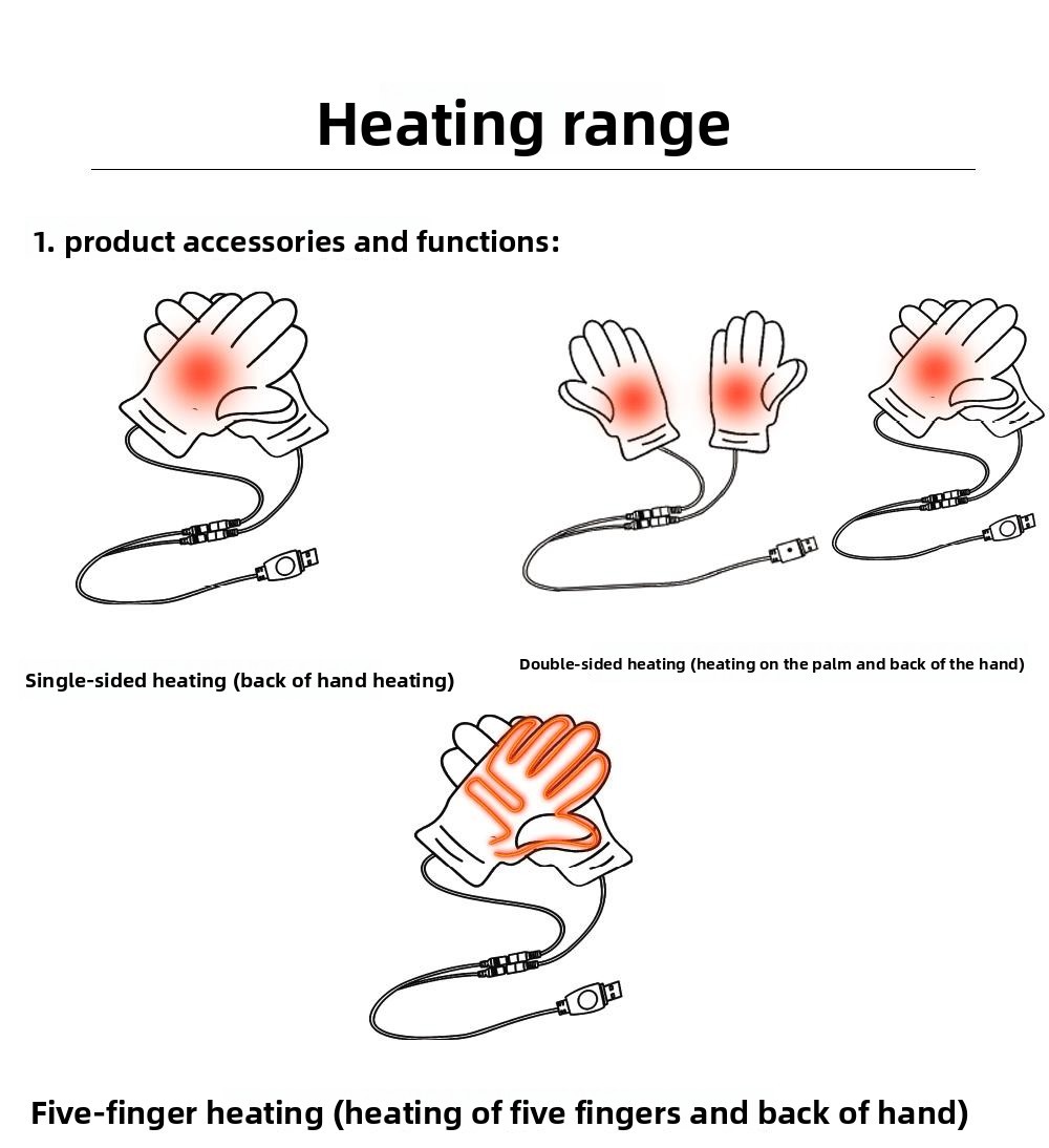 Adjustable-temperature heated gloves supplier product detail image 5