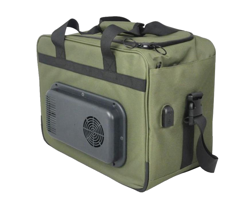 Green soft thermoelectric cooler and warmer bag product view