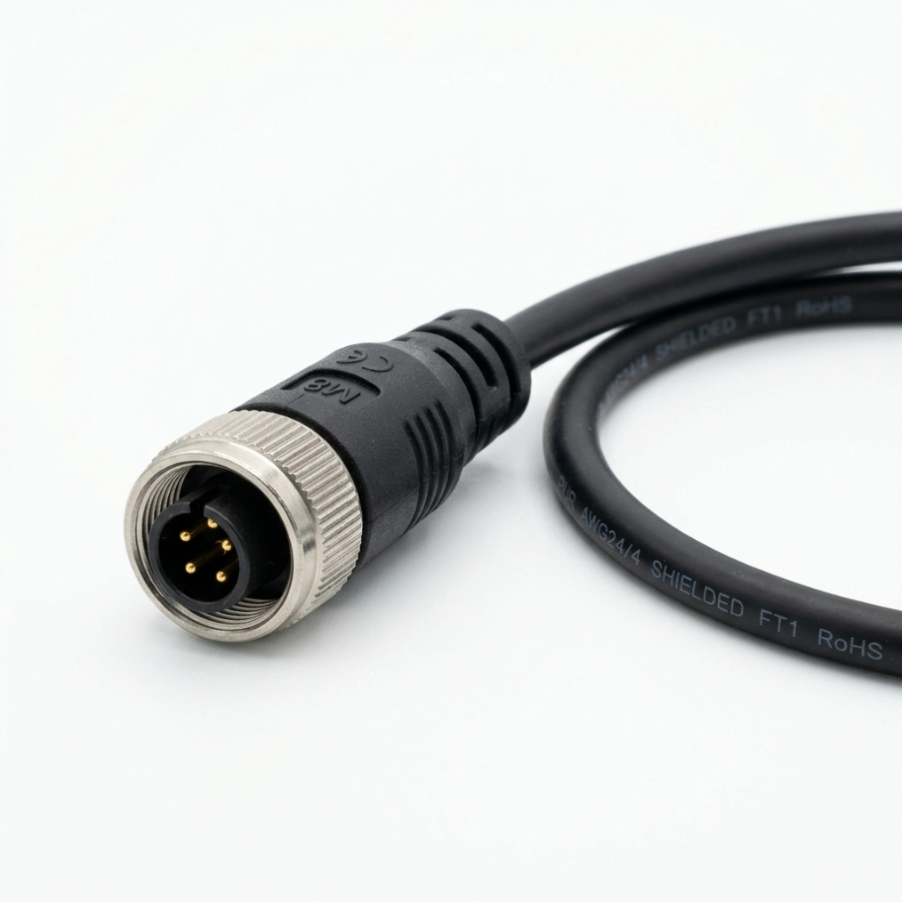 M8 Sensor Cable Technical Datasheet & Dimensional Drawing (PDF)