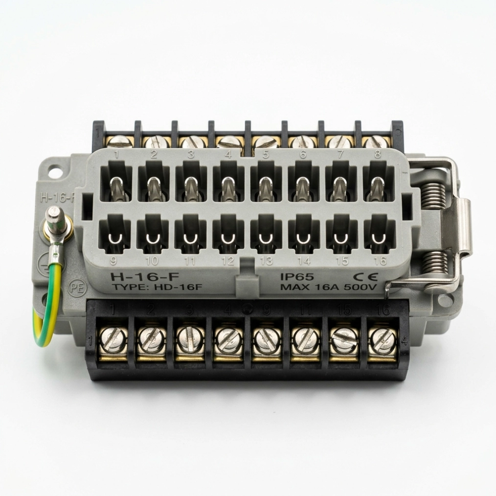 HA Series Heavy Duty Connector Wiring & Dimension Catalog (PDF)