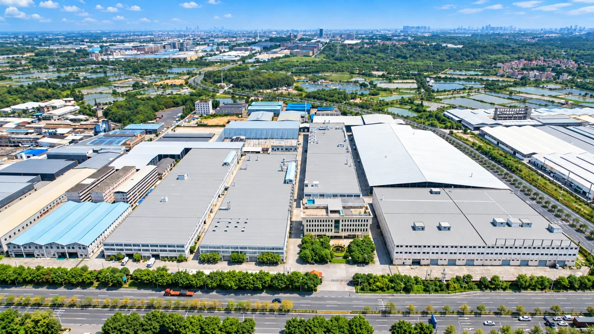 Aerial view of the MICAWA manufacturing campus and surrounding industrial park