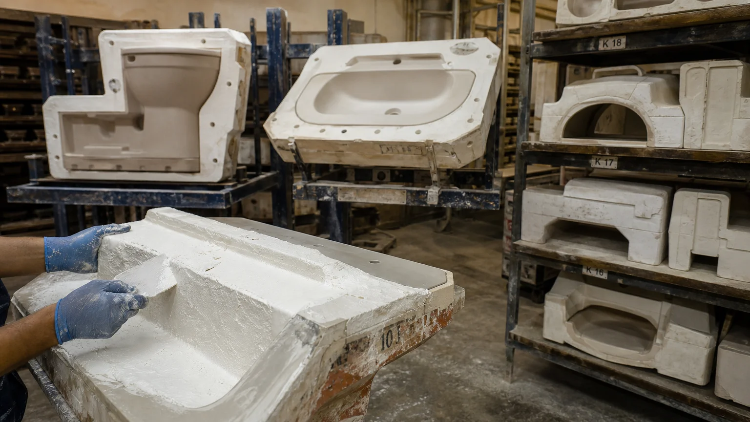 Ceramic mother mold development for sanitary ware