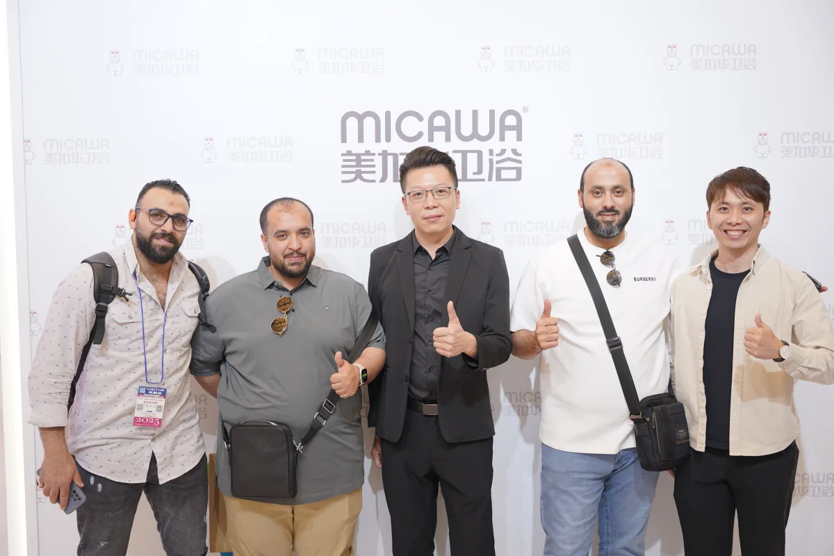 MICAWA representatives meeting international buyers at a trade show