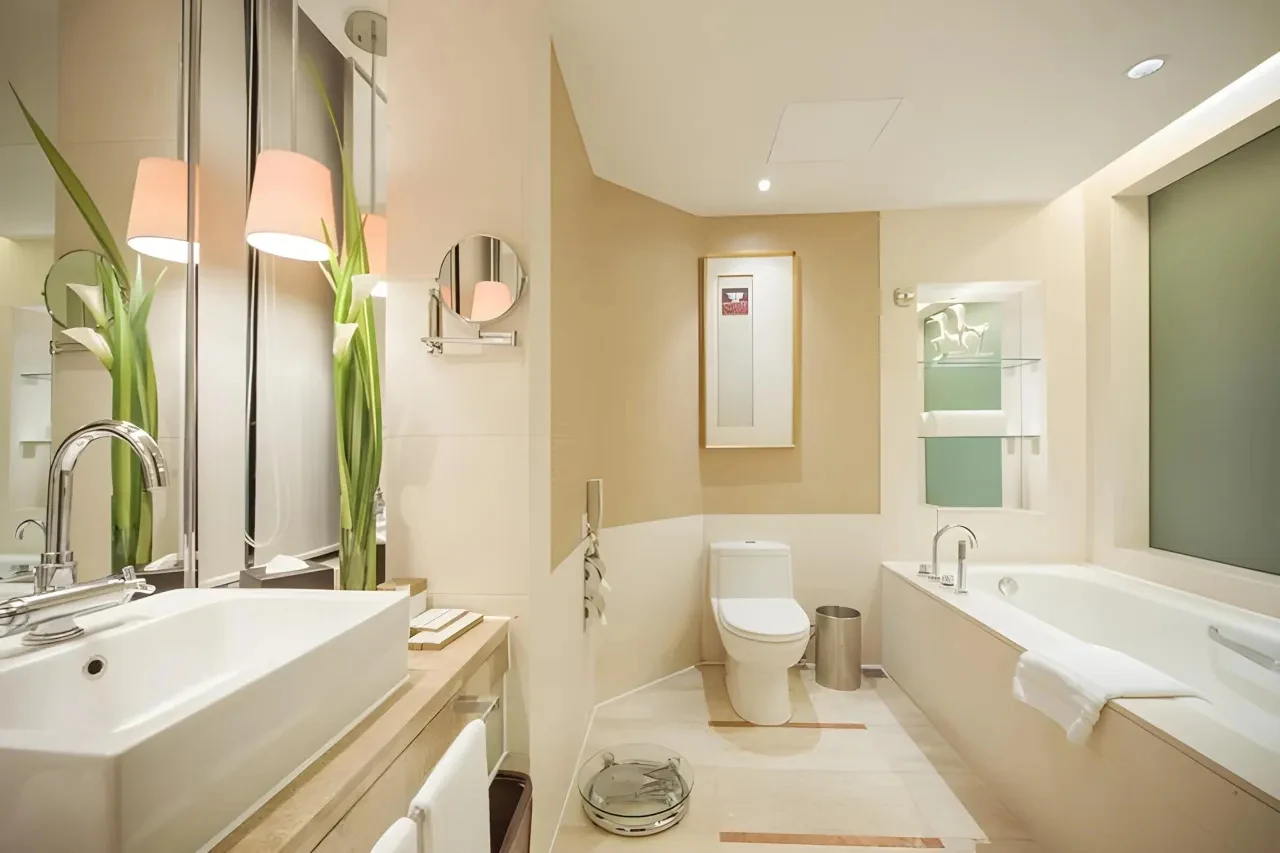 Pan Pacific Xiamen guest bathroom vanity