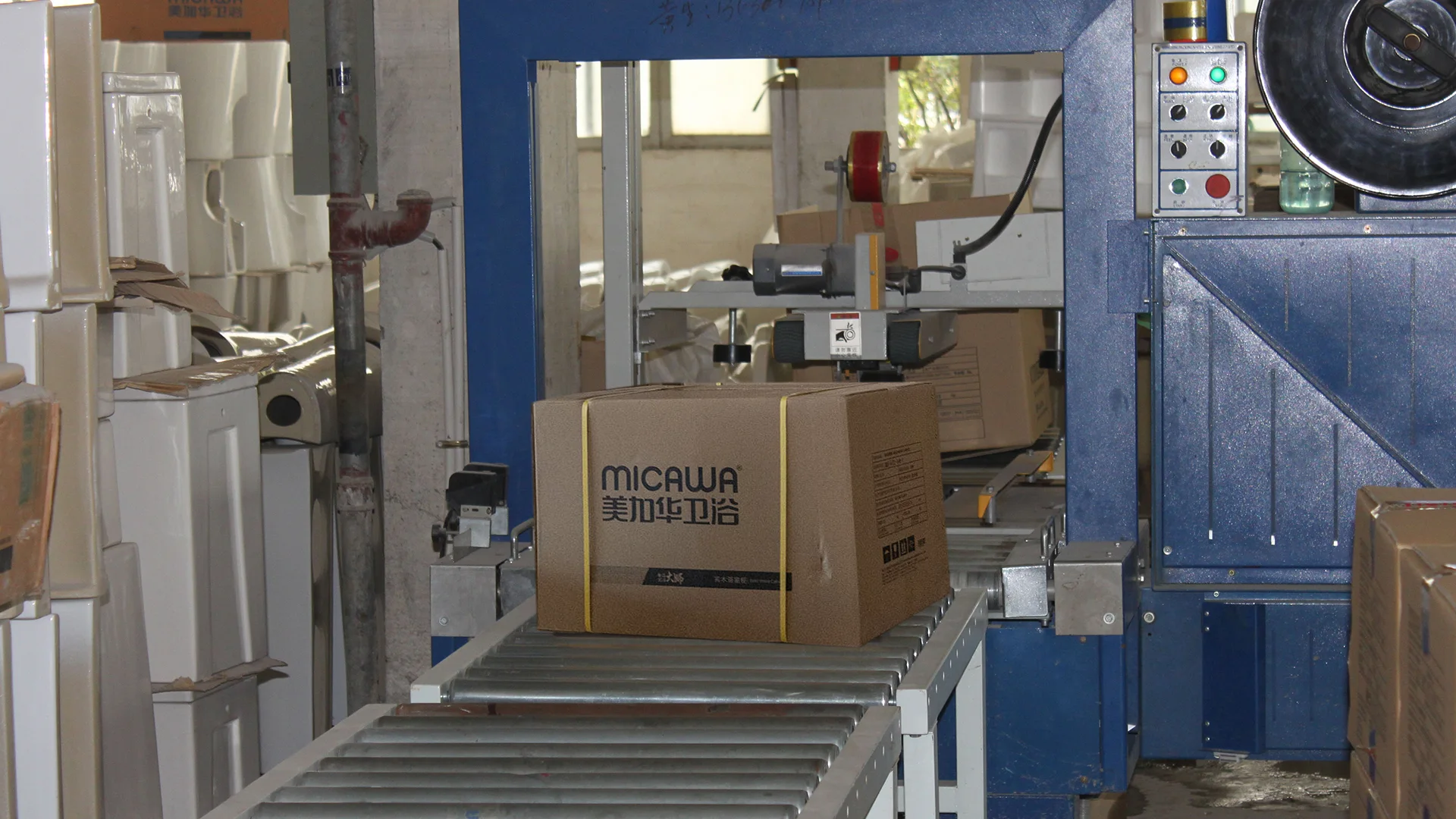 Ceramic sanitary ware warehouse packing