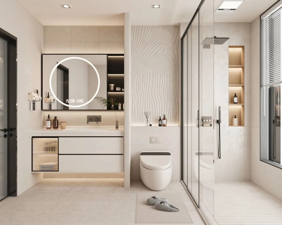 Beijing Xianglin County bathroom interior detail