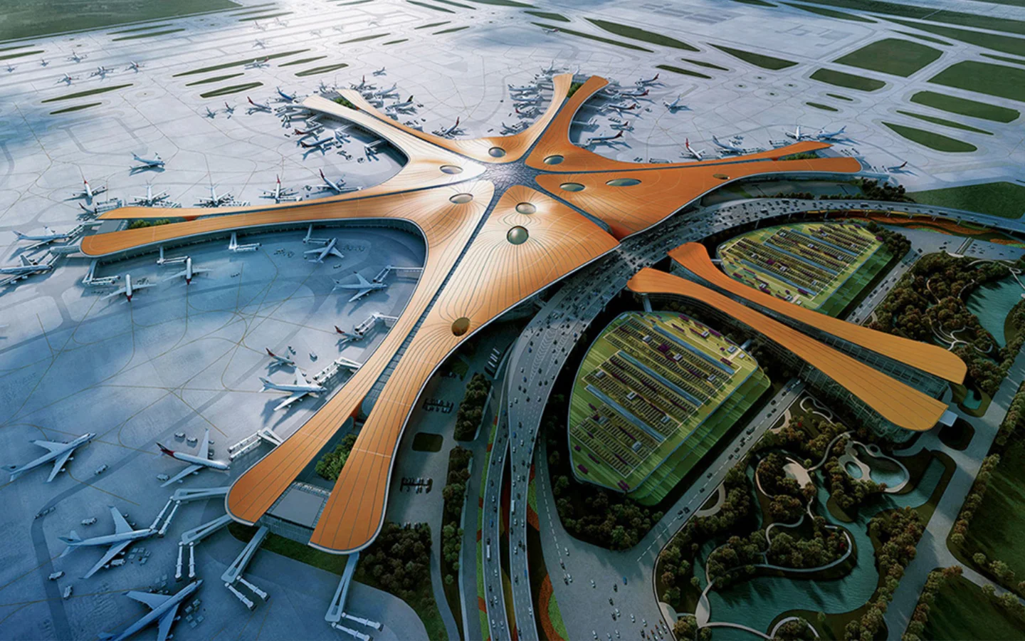 Beijing Daxing International Airport Border Inspection Building