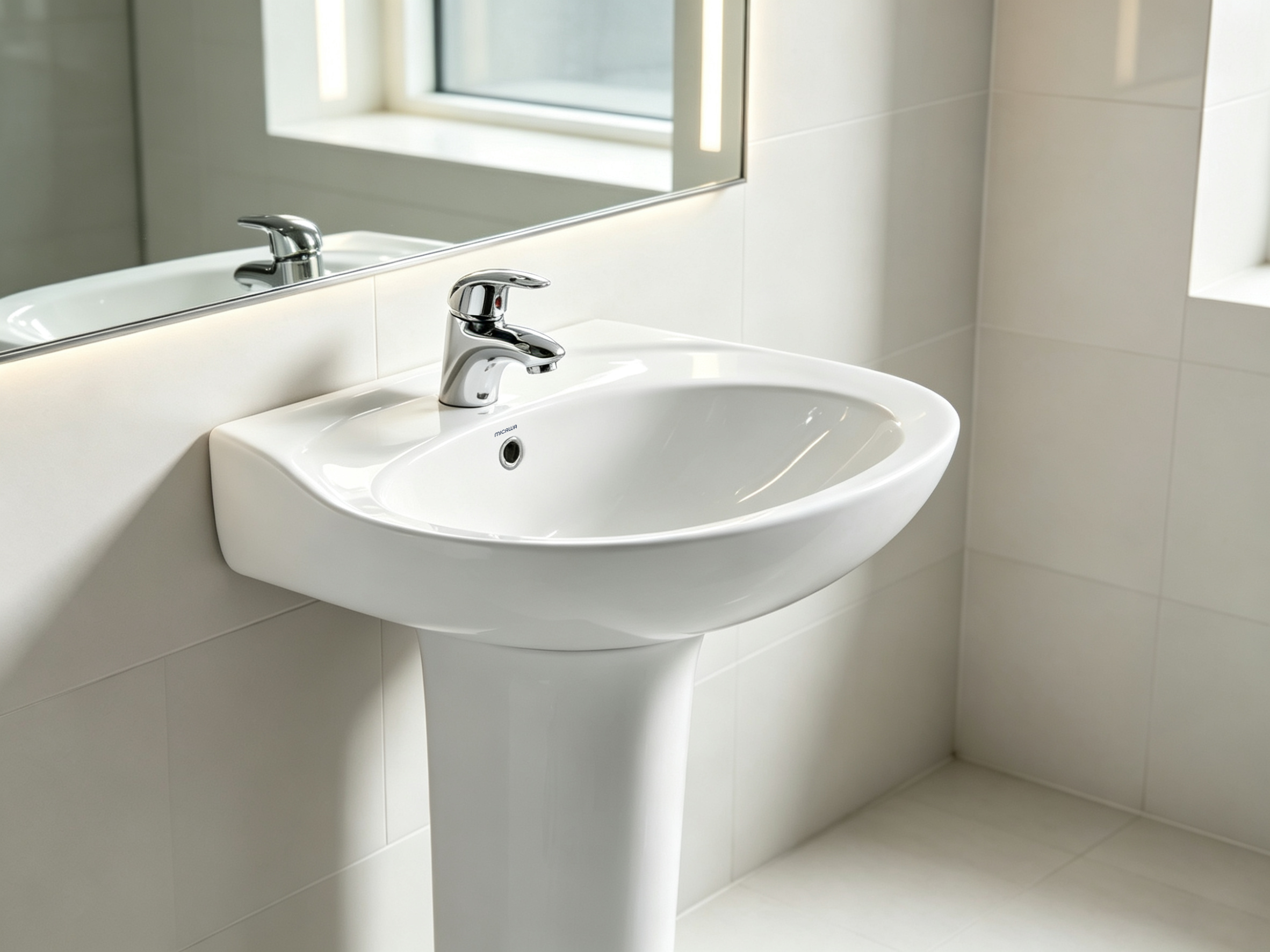 MICAWA pedestal basin and faucet supplied for Fuzhou Luoyuan General Hospital