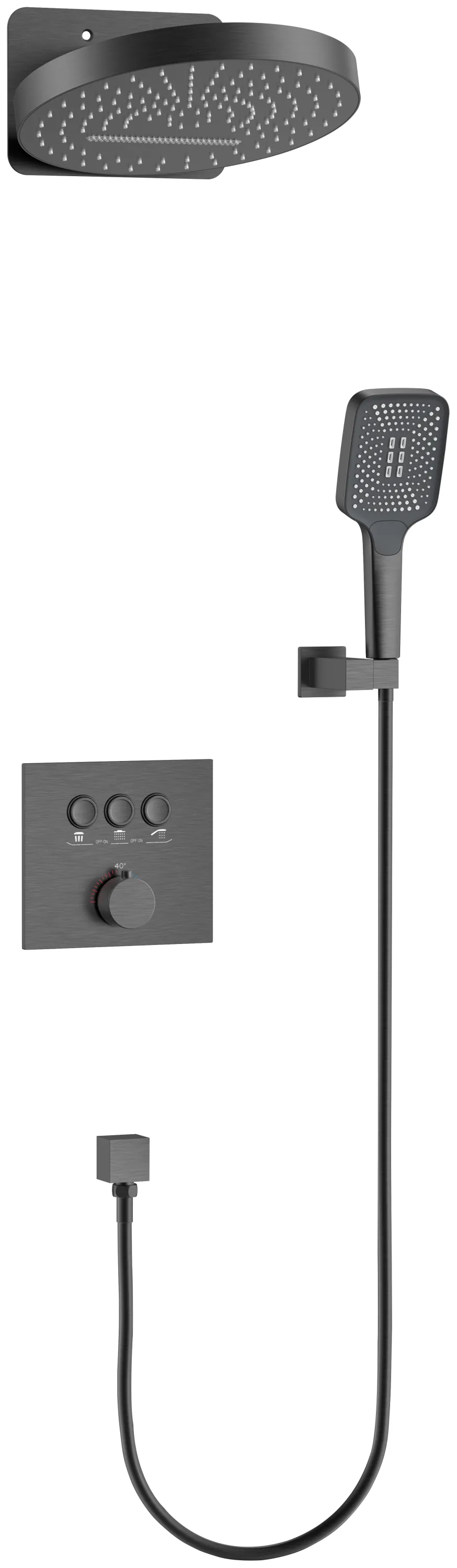 MHC-3761F Thermostatic Concealed Shower Faucet