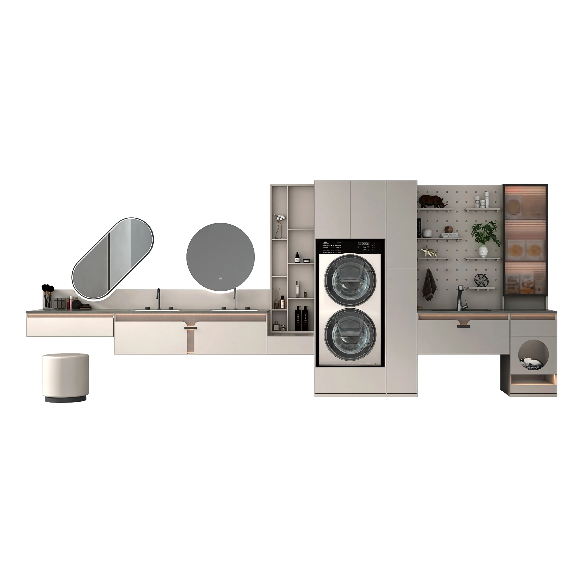 Muyu Balcony Combination Bathroom & Balcony Cabinet Combination