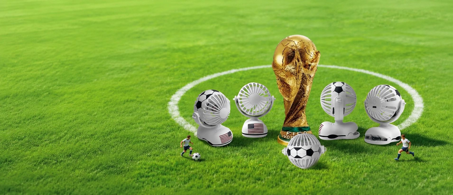 Soccer Ball Clip Fan — 2026 FIFA World Cup Edition
 | OEM from China
