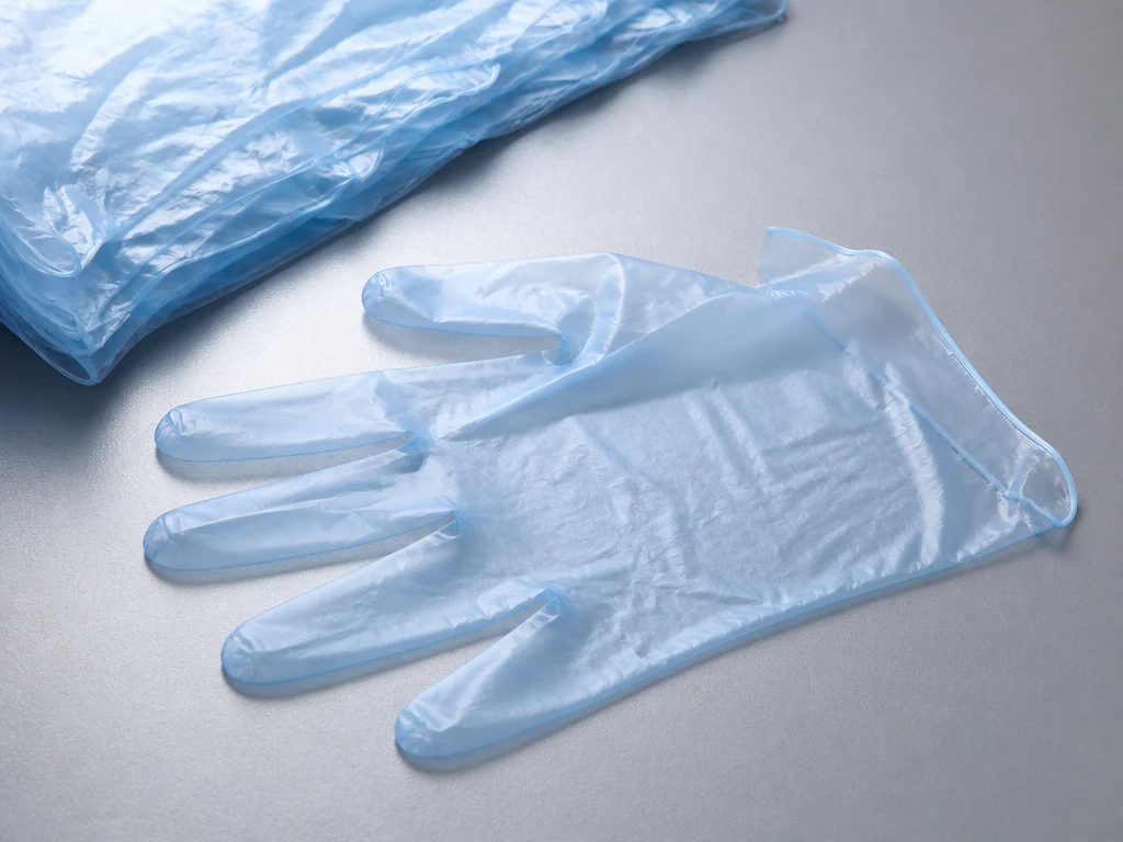 Disposable TPE Gloves material surface, glove shape and cuff detail thumbnail