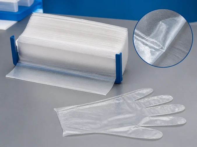Booked PE gloves product option for Food Processing