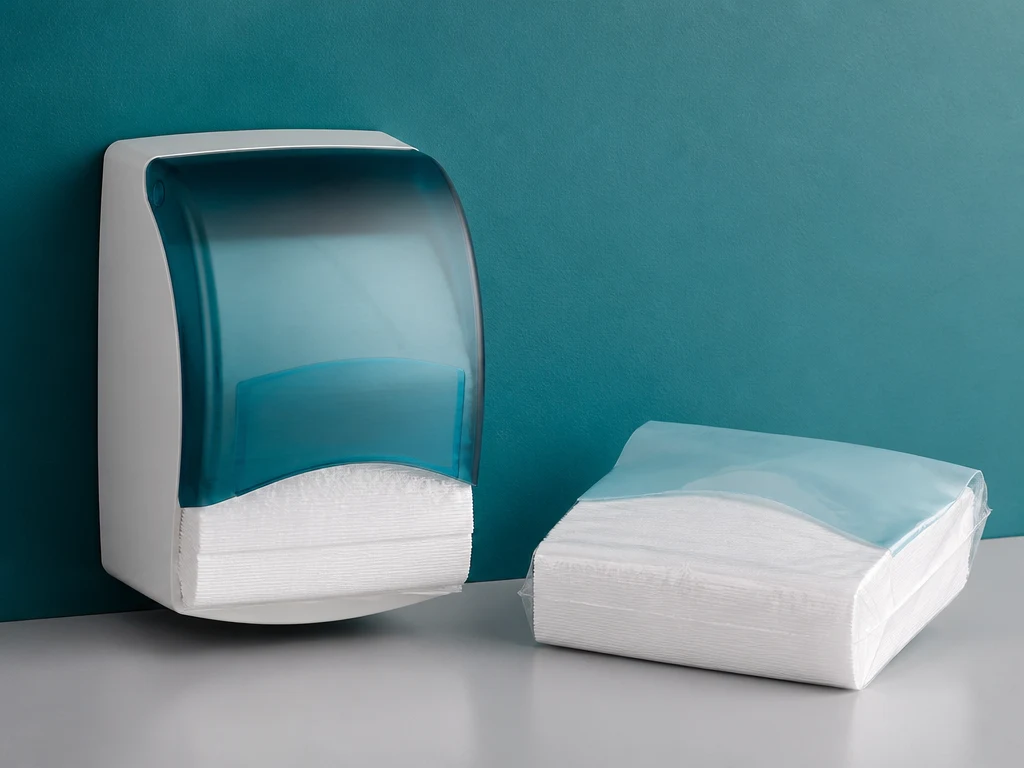Booked PE Gloves arranged in unbranded dispenser and export packaging thumbnail