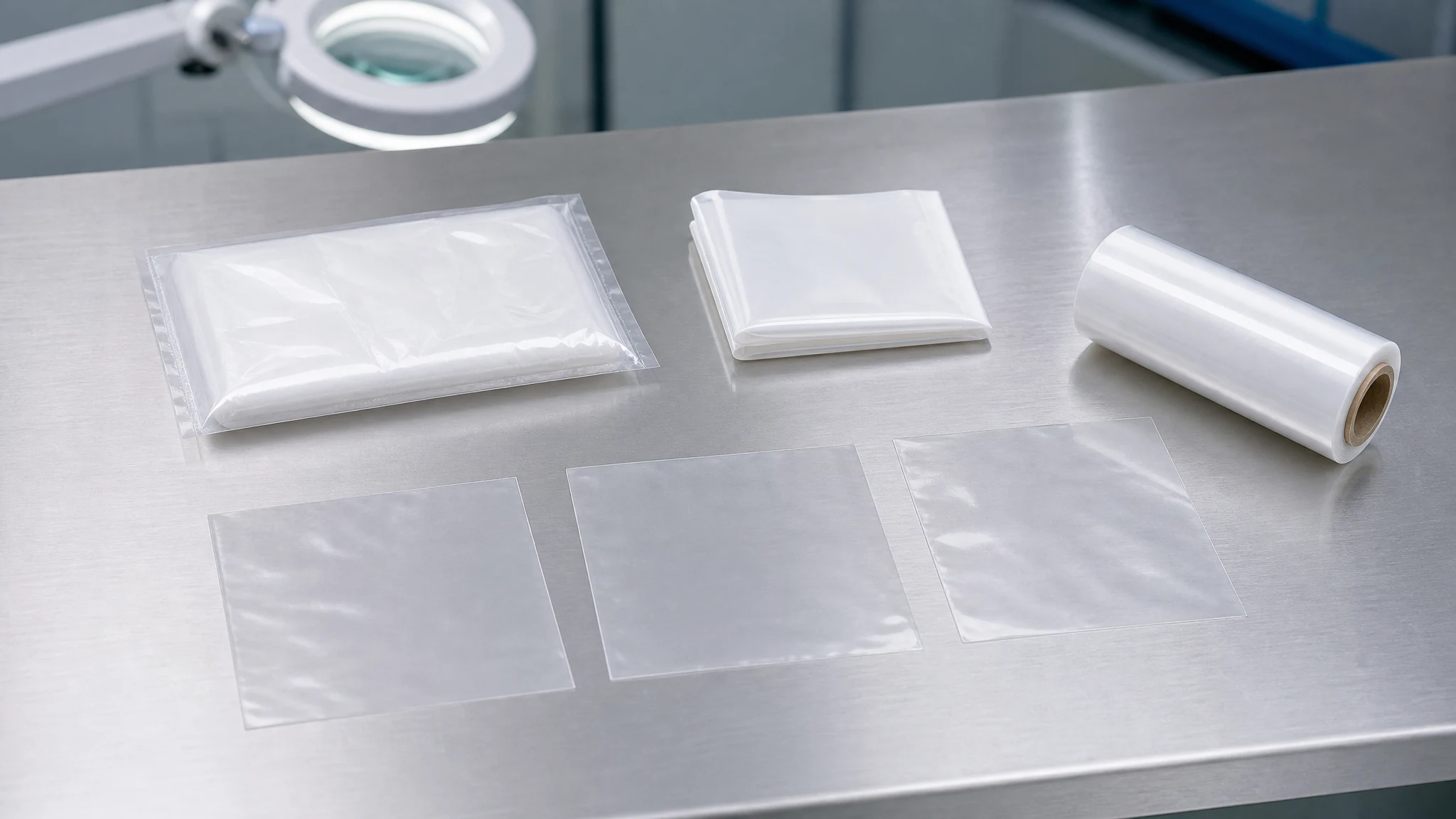 Material and packaging quality-control sample set for LDPE Disposable Gloves