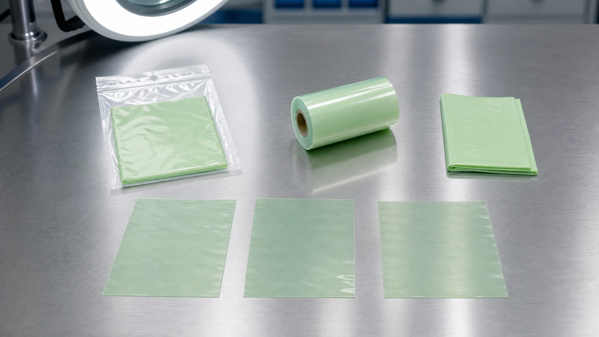 Material and packaging quality-control sample set for Disposable Biodegradable Gloves