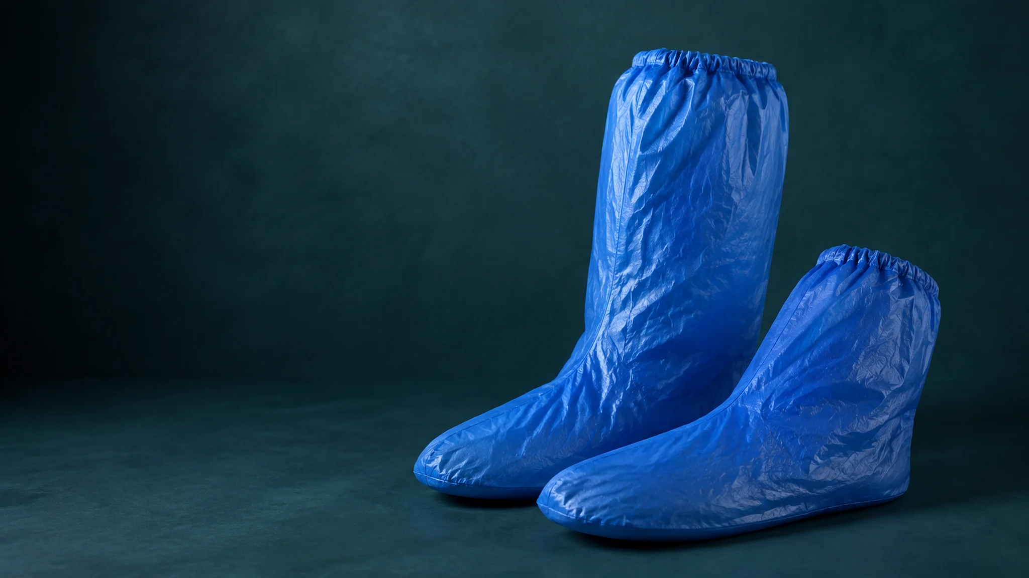 PE Boot Cover for Extended Lower-Leg Coverage shown in a representative application setting