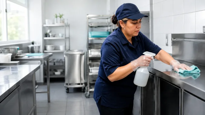 Commercial Cleaning application sourcing scene