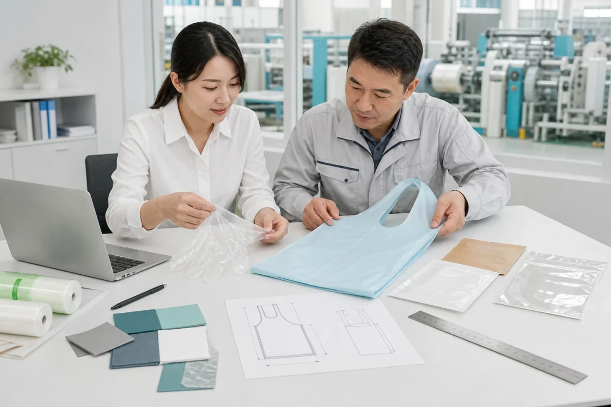 バイヤーと工場のスペシャリストが要件要件書を準備