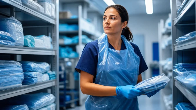 Custom PE apron supply program for a Japanese medical buyer