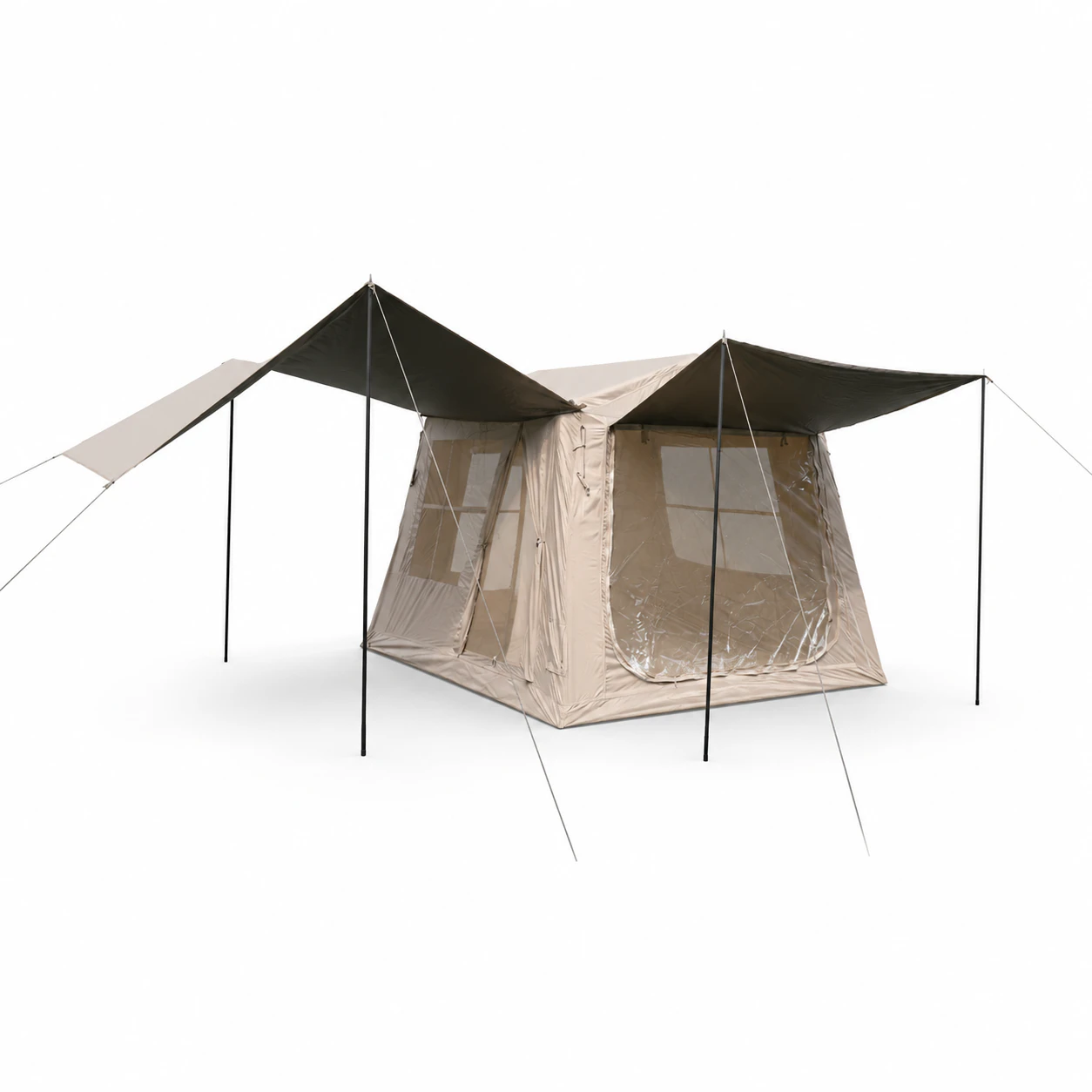 6.5m² Titanium Black Oxford Roof Tent IT028