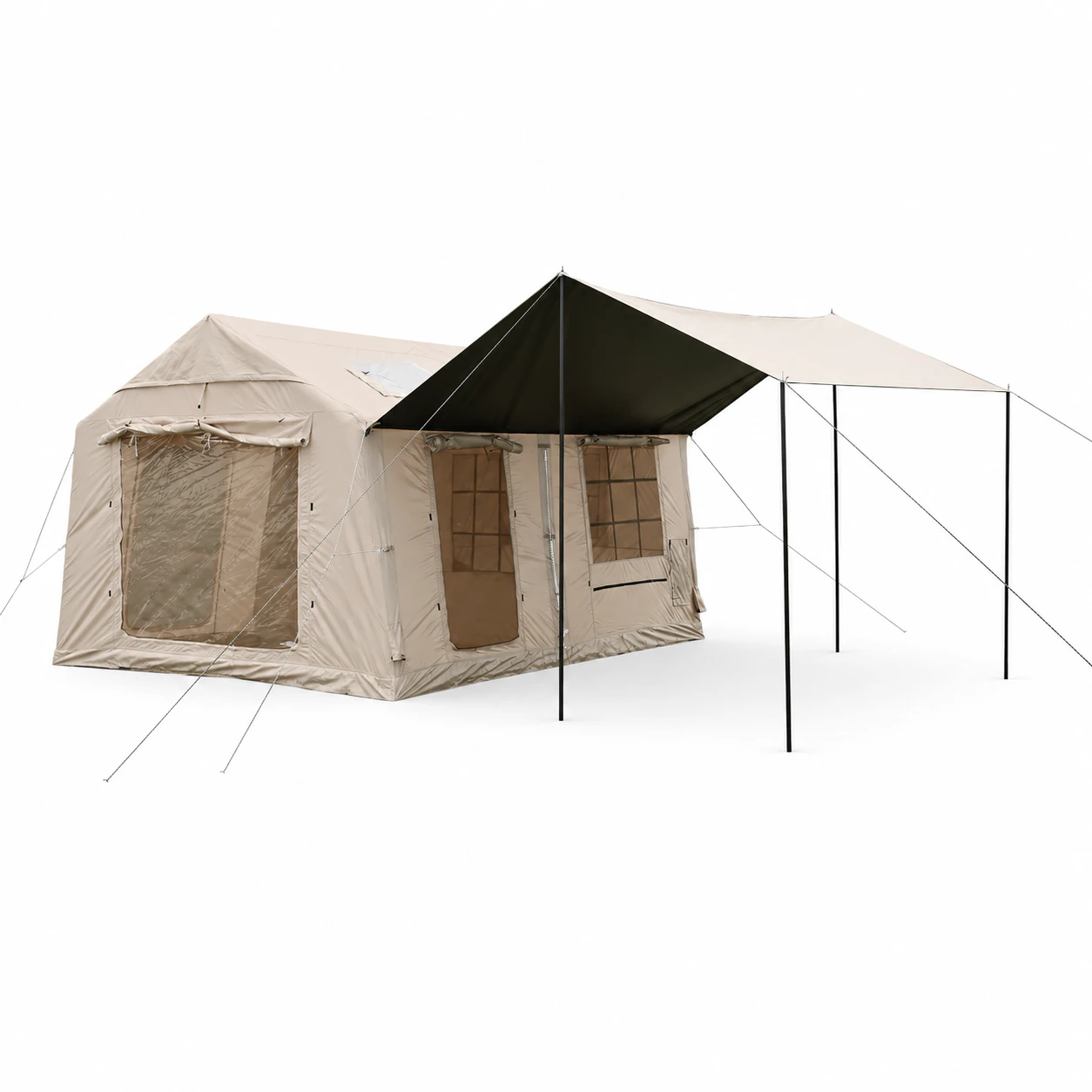 12m² Three-Door Partition Inflatable Tent with Canopy IT039