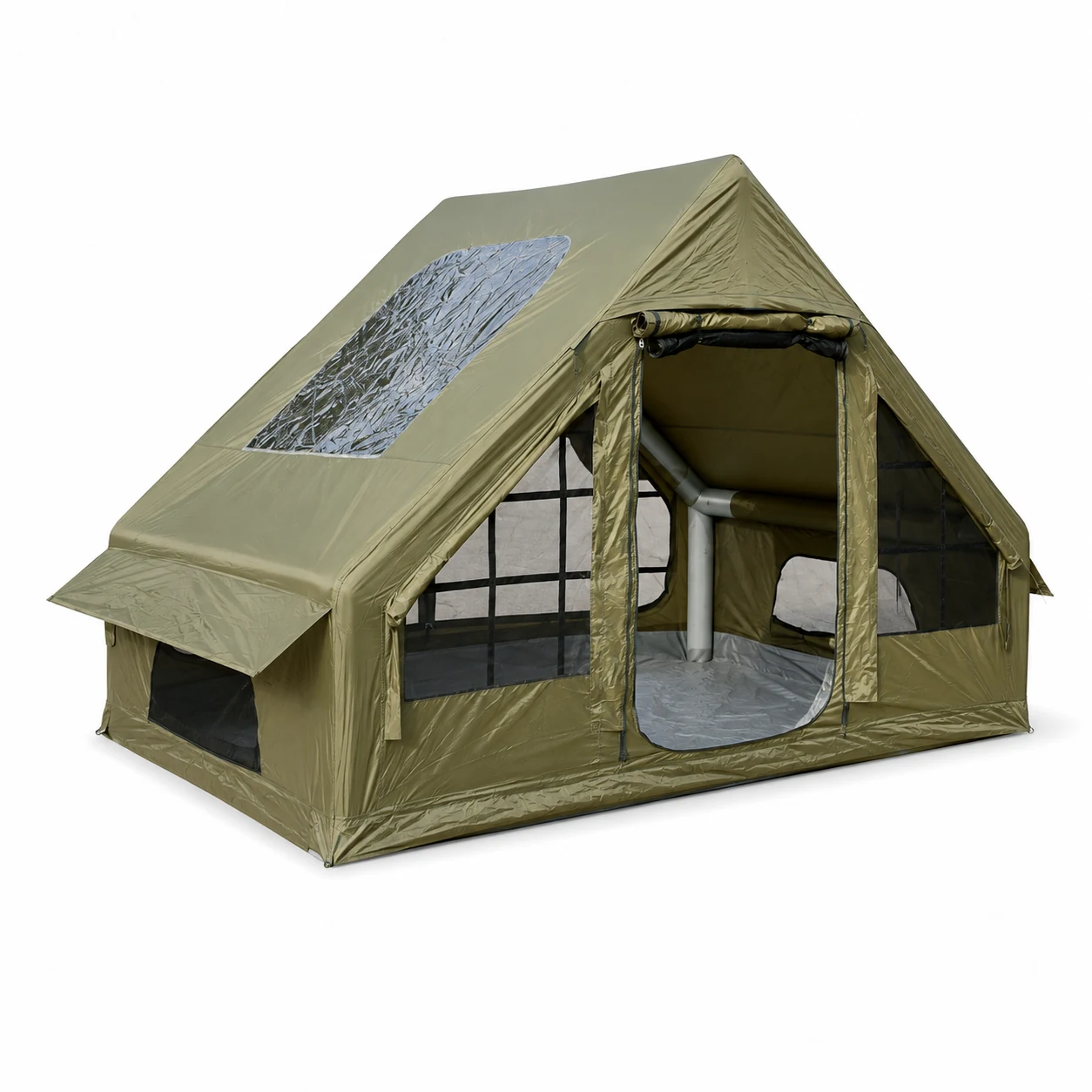 6.3m² AB Door Skylight Chimney Tent (Army Green) IT006