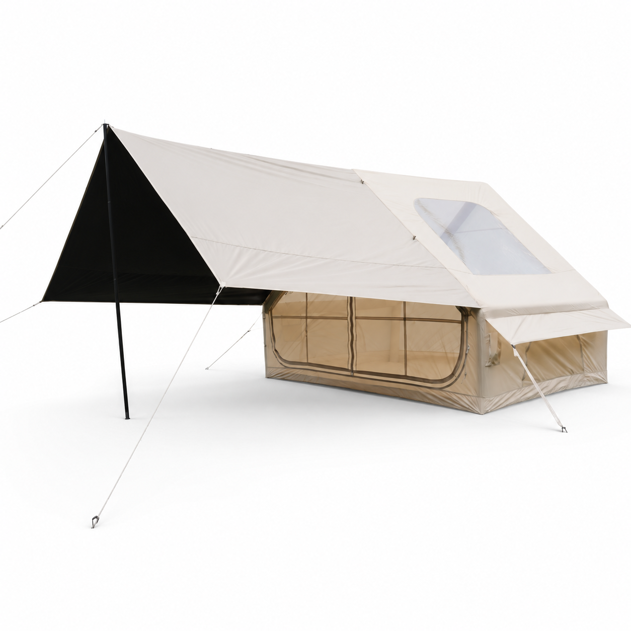 6.3m² Pro Single Door Large Skylight Reinforced Tent IT014