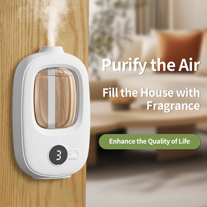 V1 Indoor Household Bathroom Fragrance Machine Air Freshener Charging Silent Relaxation Fragrance Diffuser Automatic Fragrance Sprayer