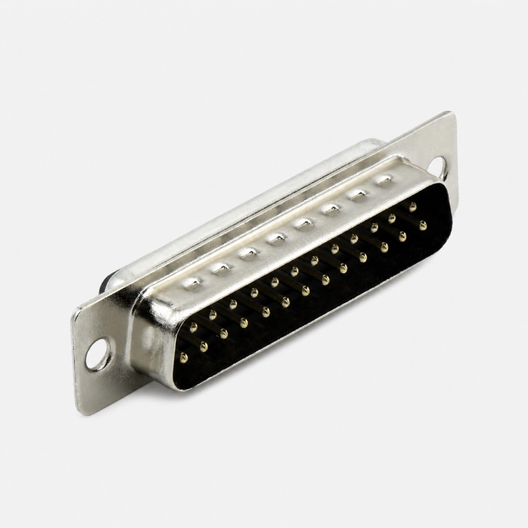 DB-25 Male Straight Solder-Wire D-Sub Connector ｜ WLDBM0-2541AA020