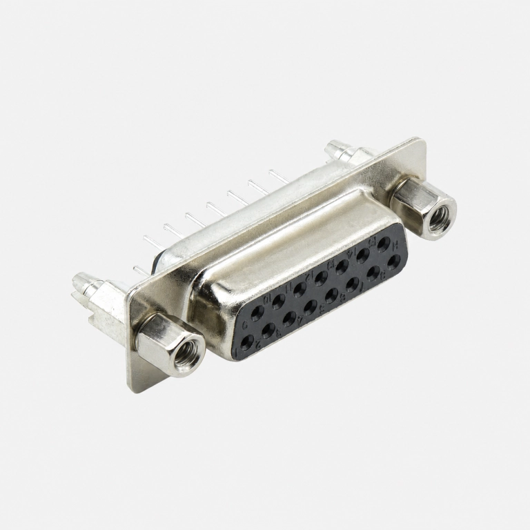 15-Position Female Vertical DIP D-Sub Connector ｜ WLDBF0-1511AC028