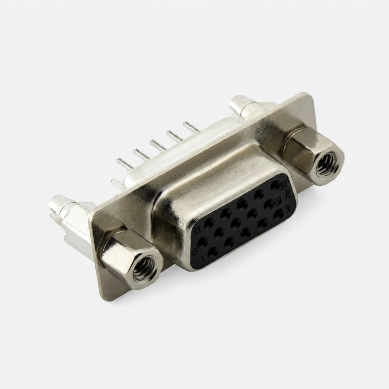 HD-15 Female Vertical DIP High-Density D-Sub Connector ｜ WLDBF0-1511AC051