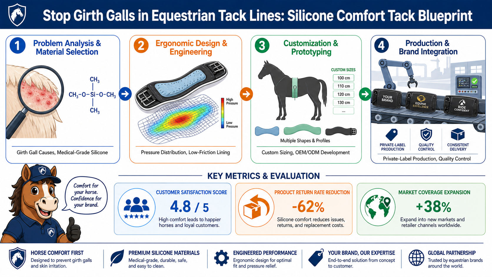 Stop Girth Galls in Equestrian Tack Lines: Silicone Comfort Tack Blueprint