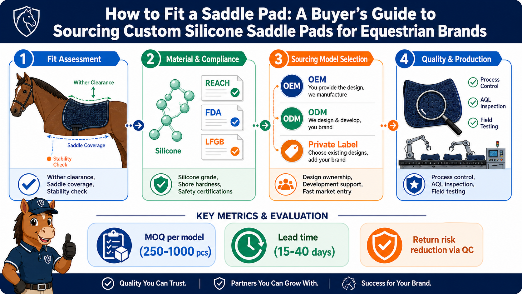How to Fit a Saddle Pad: A Buyer’s Guide to Sourcing Custom Silicone Saddle Pads for Equestrian Brands